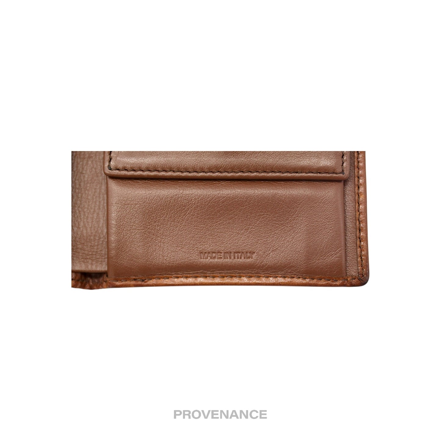🔴 Burberry Nova Check Canvas Bifold Wallet - Brown Leather