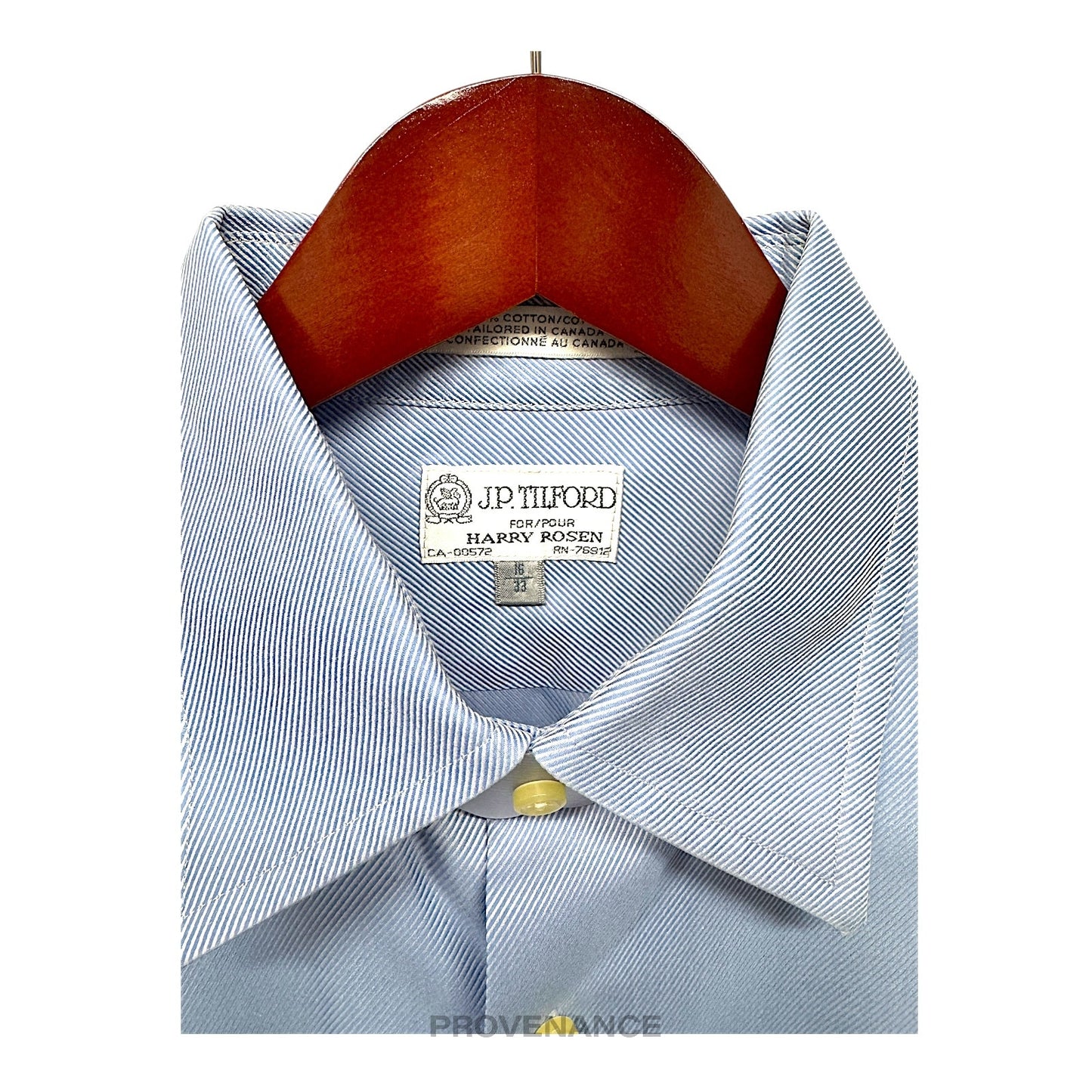 🔴 J. P. Tilford x Harry Rosen Shirt - Blue Twill 16/33