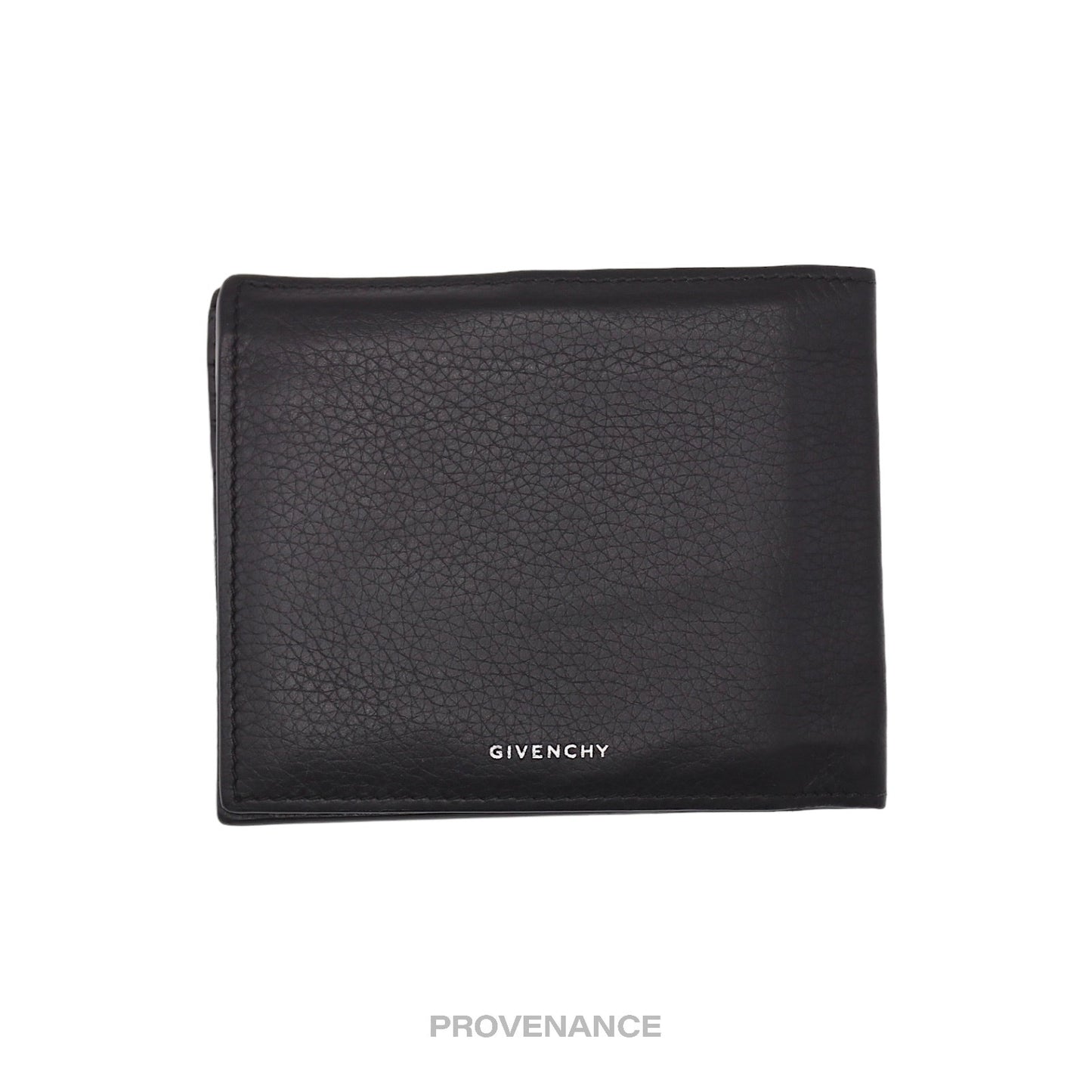 🔴 Givenchy 4G Logo 8CC Bifold Wallet - Black Leather