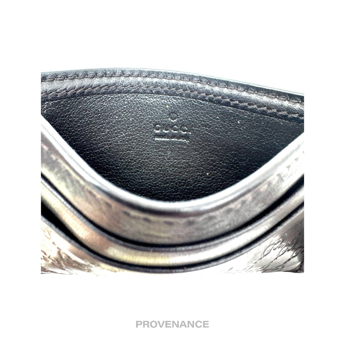 🔴 Gucci Card Holder Wallet - Dark Chocolate MicroGuccissima
