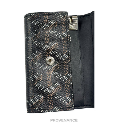 🔴 Goyard 6 Key Case Wallet - Black Goyardine