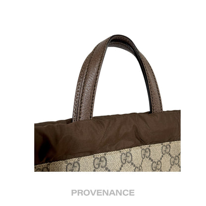 🔴 Gucci Neo Vintage Drawstring Tote Backpack - GG Canvas