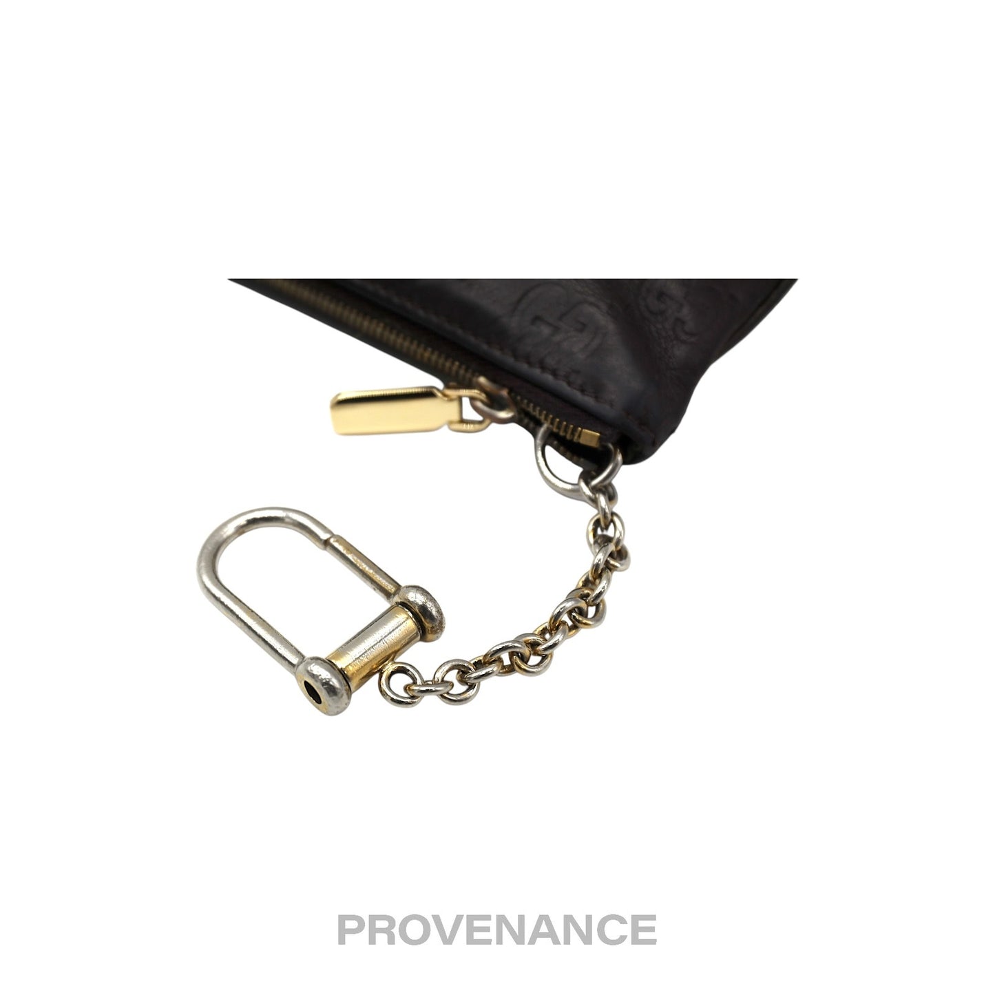 🔴 Gucci Key Pouch Cles - Chocolate Guccissima Leather
