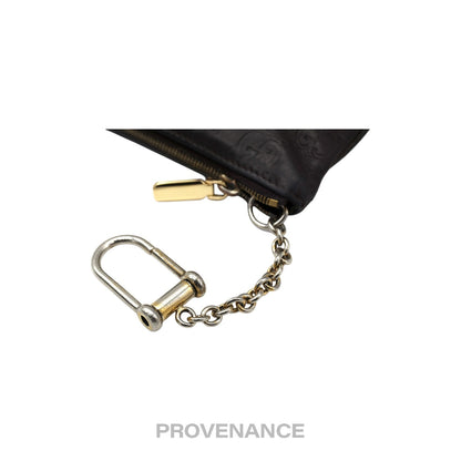 🔴 Gucci Key Pouch Cles - Chocolate Guccissima Leather