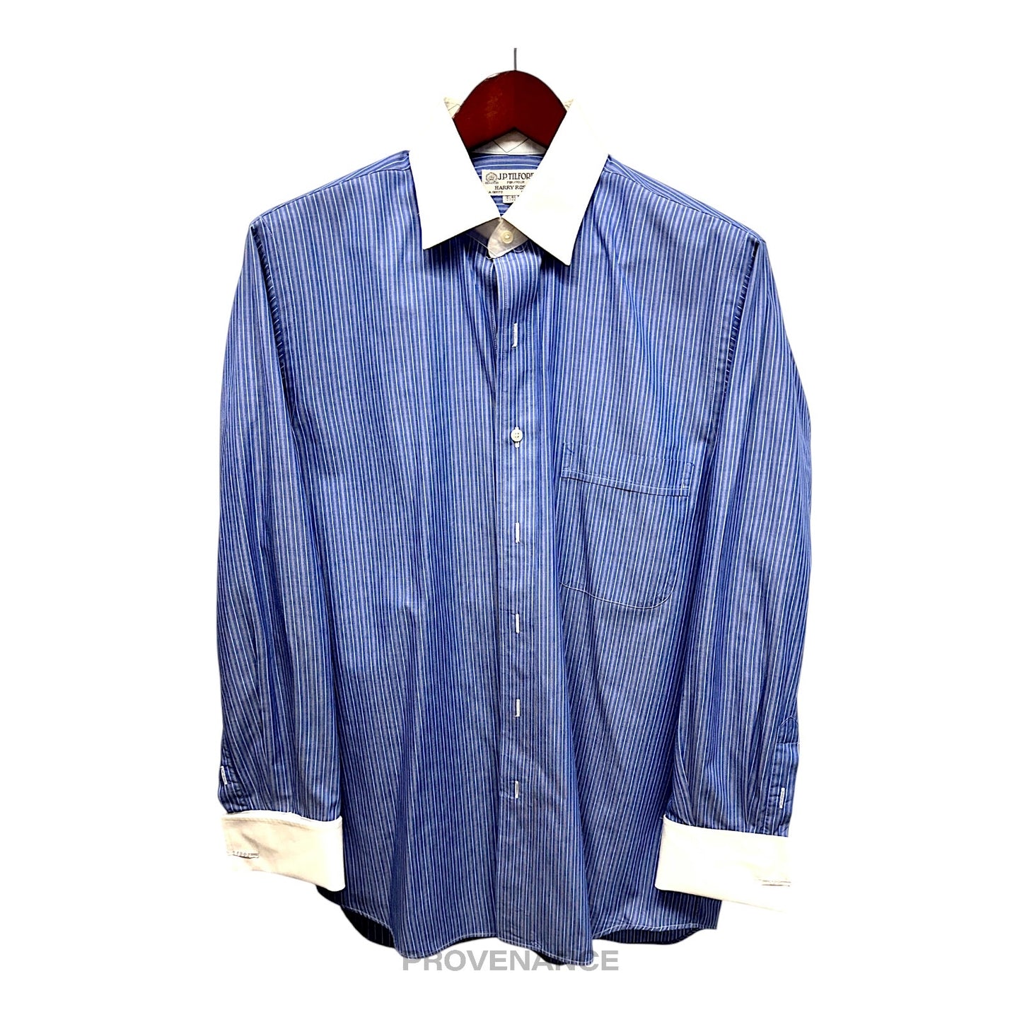 🔴 J. P. Tilford x Harry Rosen Shirt - Contrast Blue 15.5 33