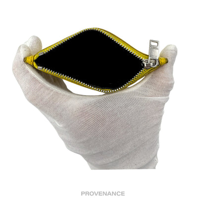 🔴 Saint Laurent Paris SLP Fragment Zip Card Wallet - Yellow