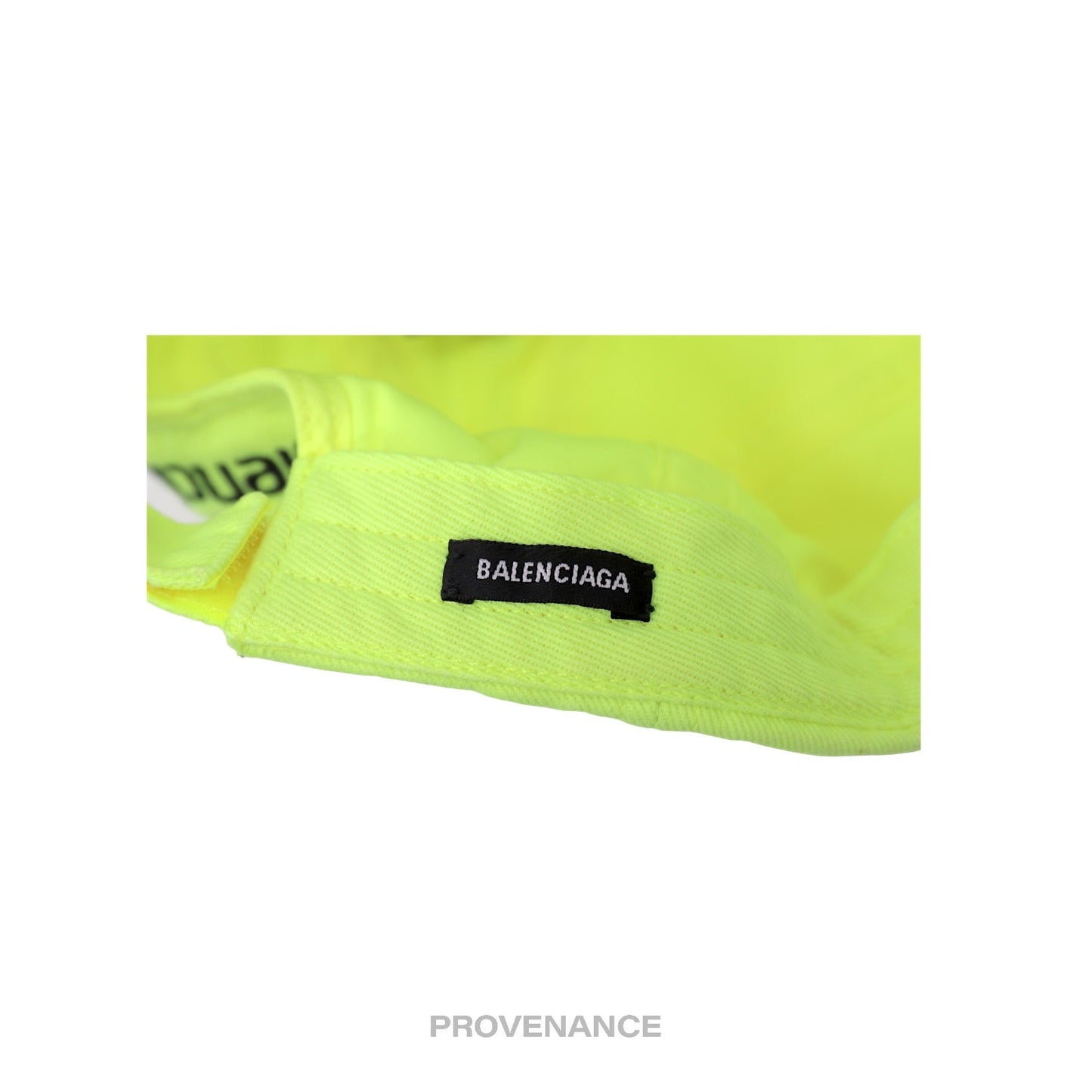 🔴 Balenciaga Soccer Crest Embroidered Logo Cap - Neon