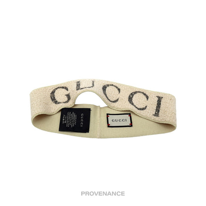 🔴 Gucci Logo Headband - Off-White