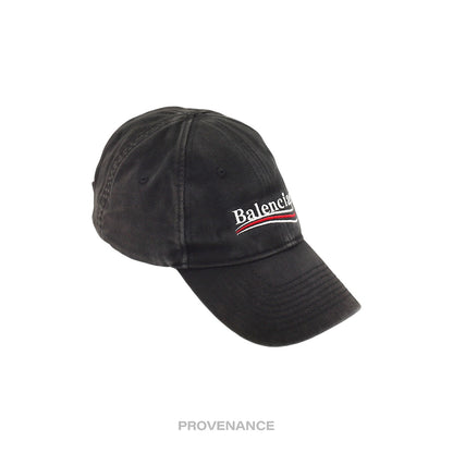 🔴 Balenciaga Political Campaign Cap Hat - Washed Black