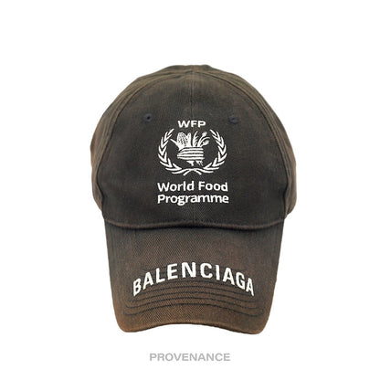 🔴 Balenciaga WFP World Food Programme Cap - Faded Black