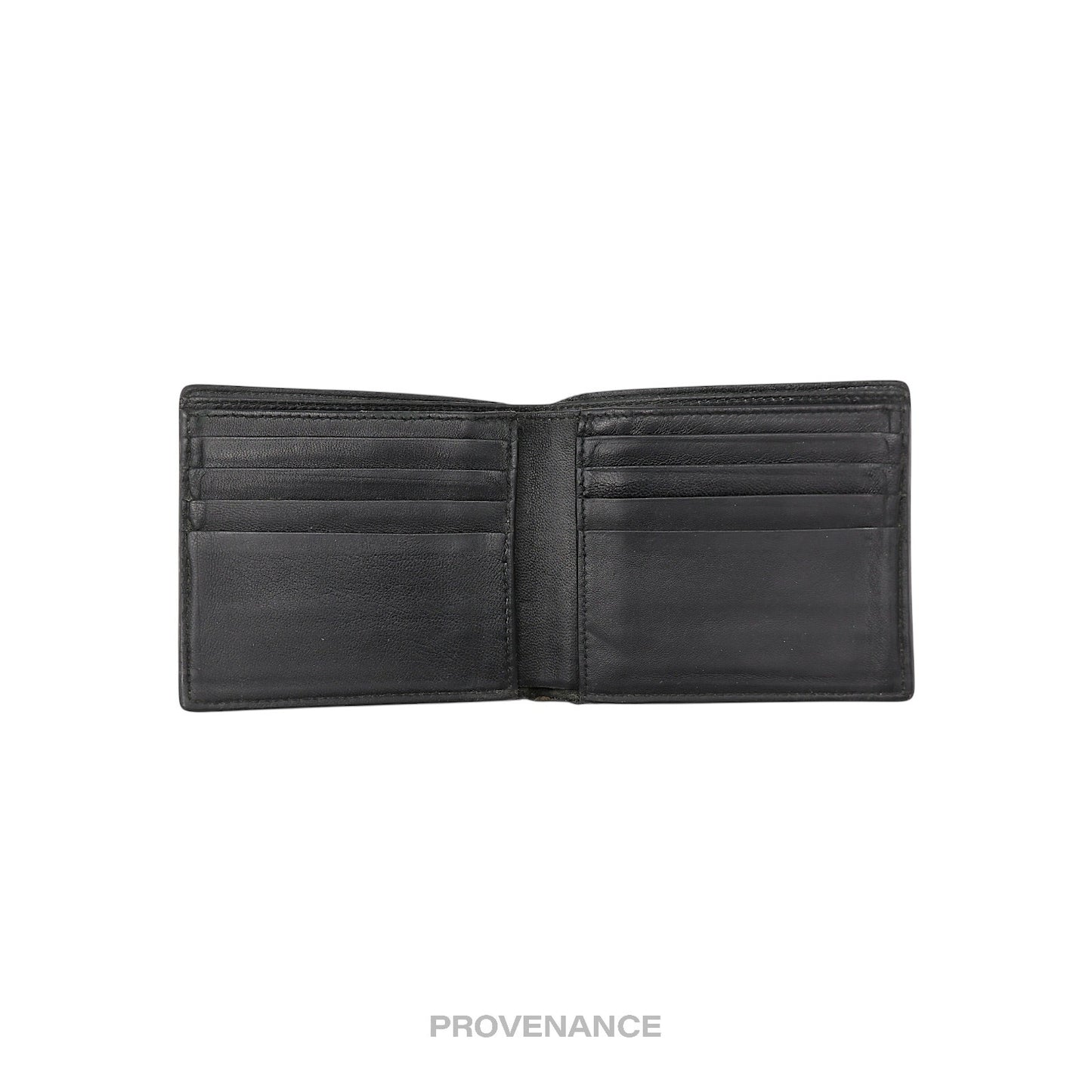 🔴 Balenciaga 8CC Logo Bifold Wallet - Black