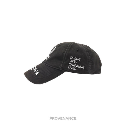 🔴 Balenciaga WFP World Food Programme Cap - Washed Black