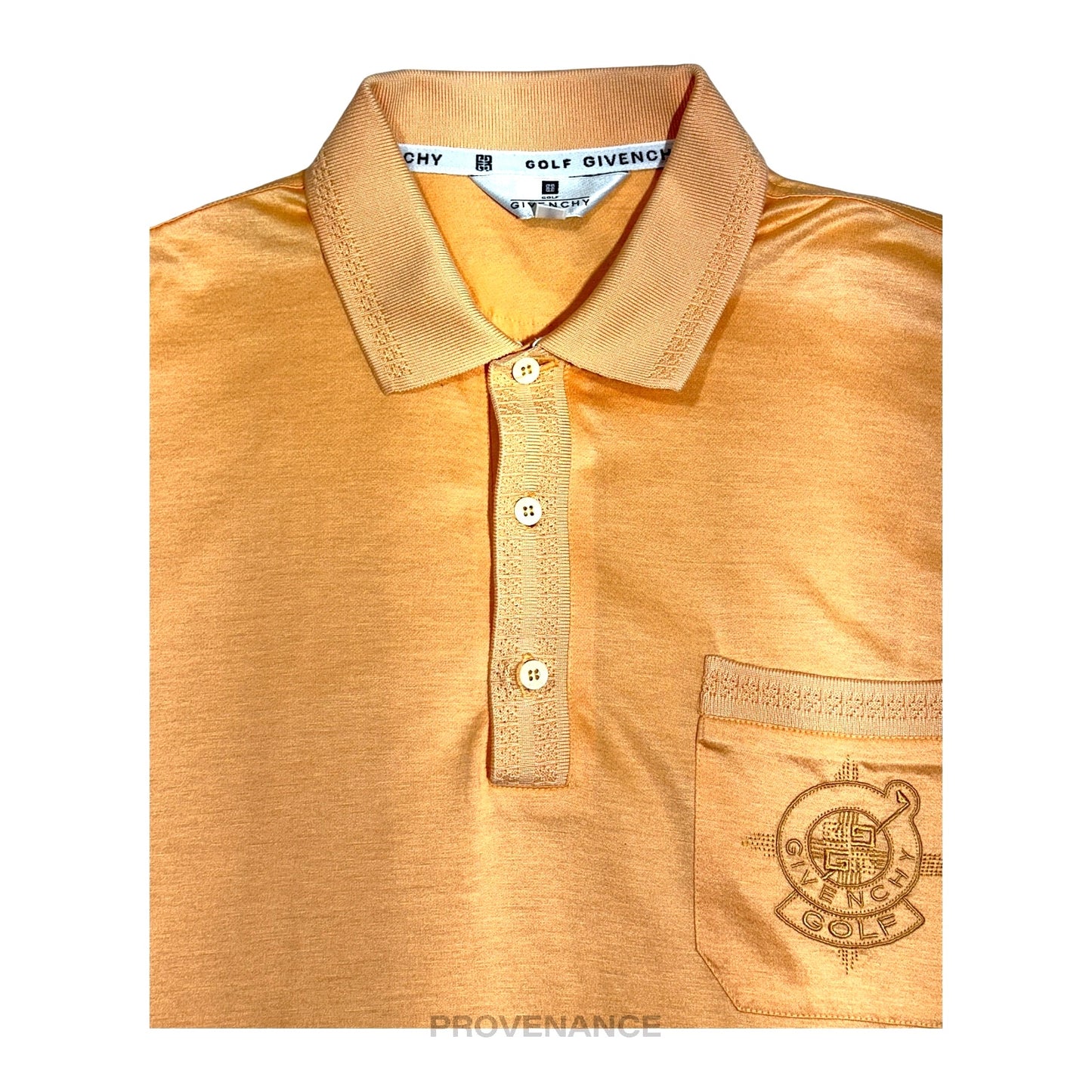 🔴 Givenchy Embroidered  Golf 4G Polo Shirt - Peach M