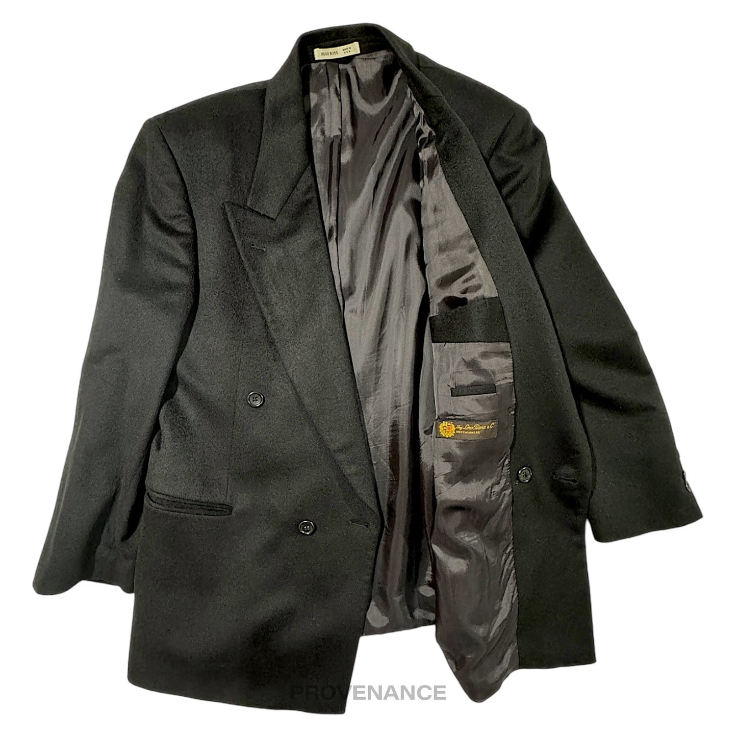 🔴 Boss x Loro Piana Jacket Overcoat - Black Cashmere 36 46