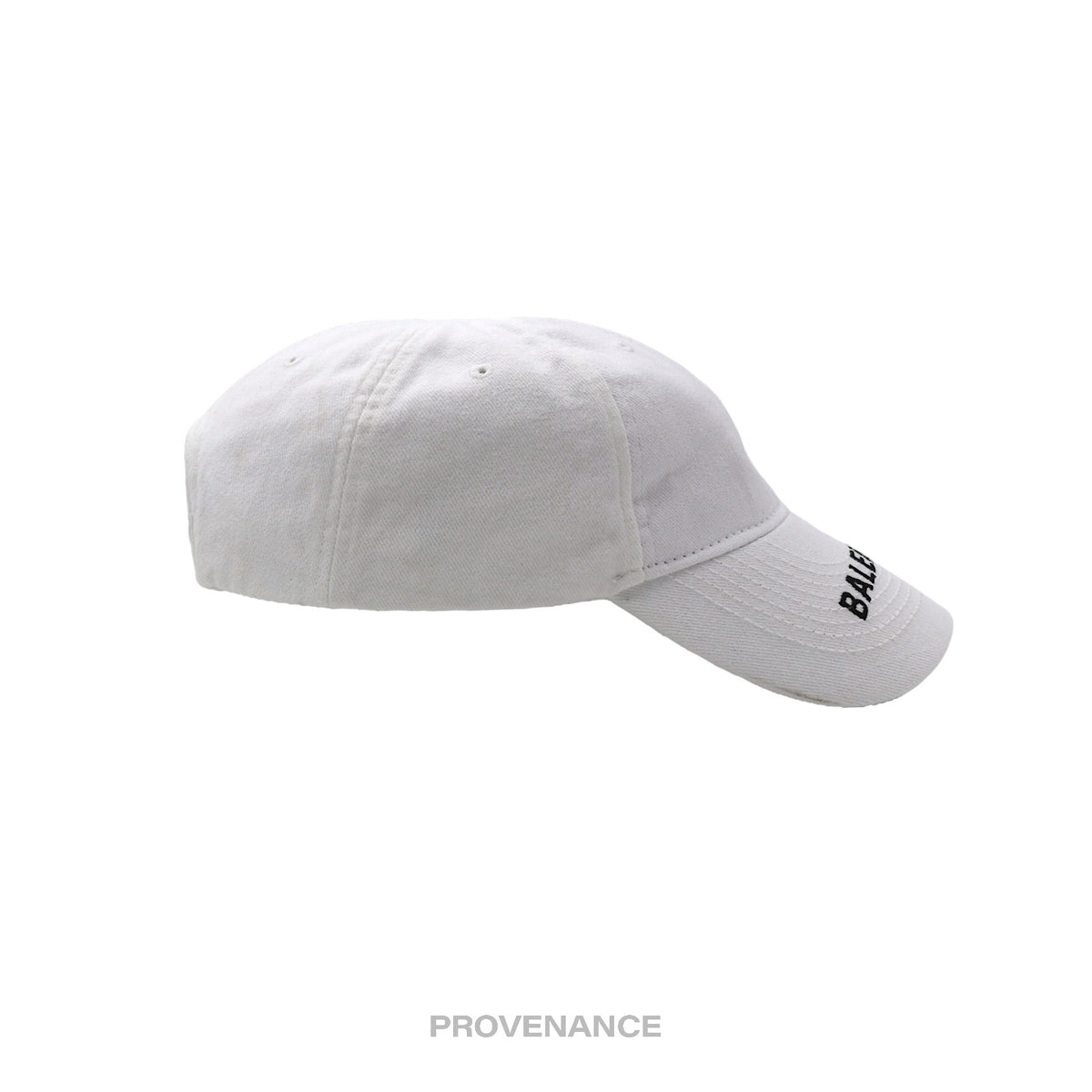 🔴 Balenciaga Embroidered Logo Cap Hat - White