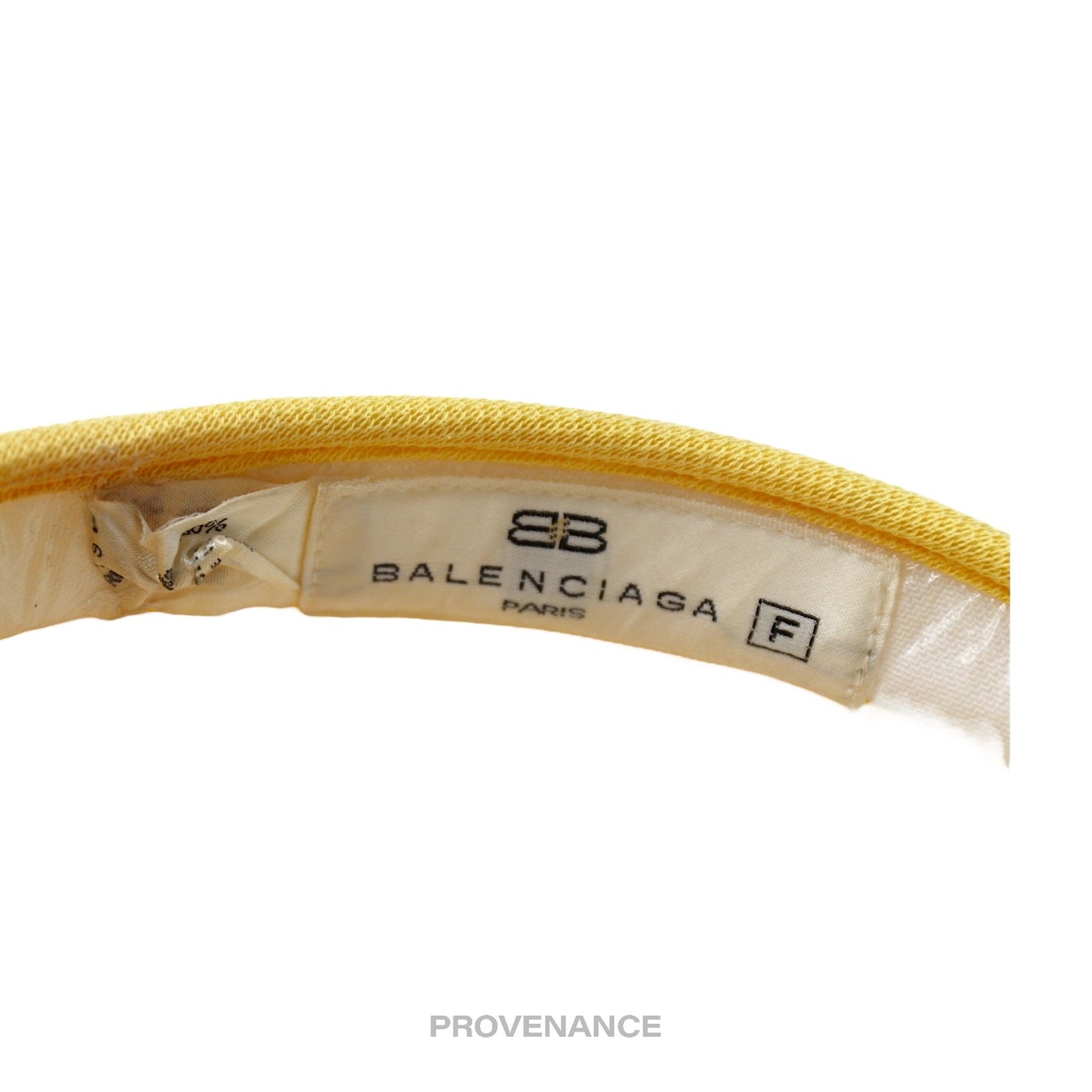 🔴 Balenciaga Logo Golf Visor - Yellow Abstract Colourblock