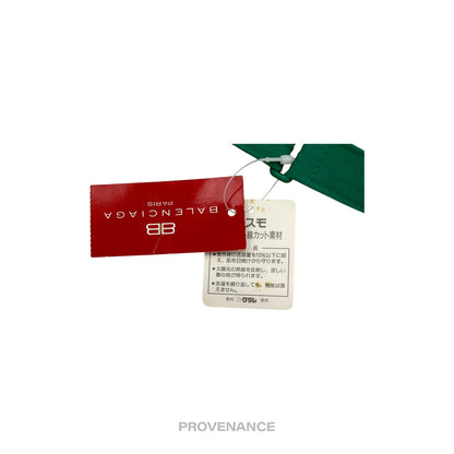 🔴 Balenciaga BB Logo Embroidered Visor - Green Vintage NOS