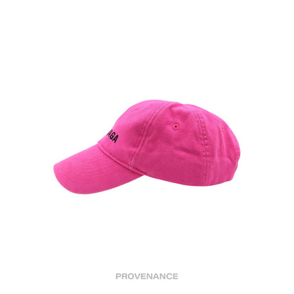 🔴 Balenciaga Embroidered Logo Cap - Washed Pink