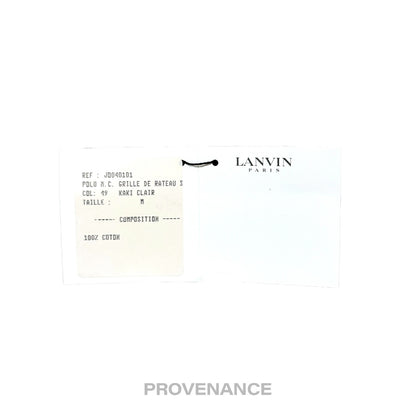 🔴 Lanvin Logo Polo Shirt - Khaki