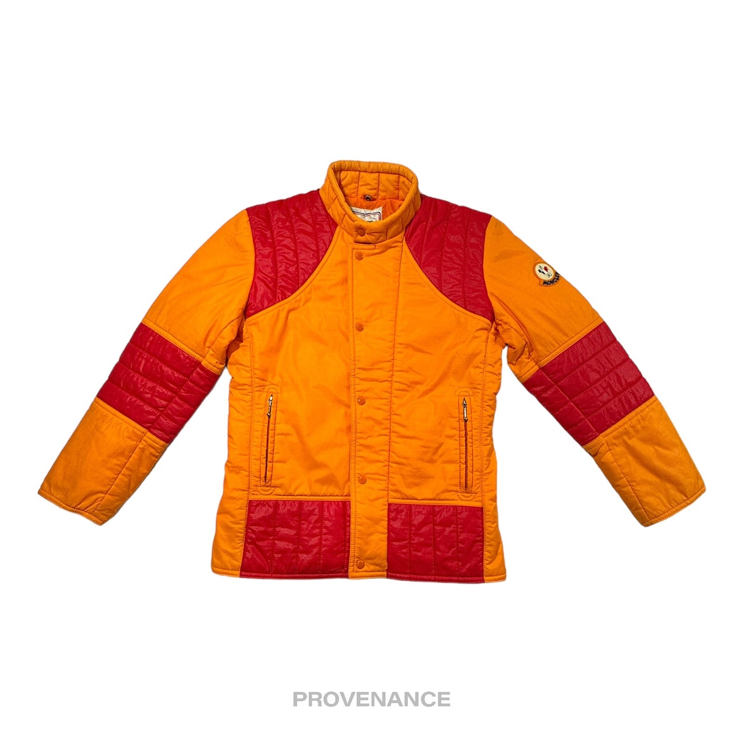 🔴 Moncler Light Ski Jacket Coat - Orange/Red