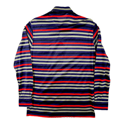 🔴 Givenchy Long Sleeve Polo Shirt -  Striped Cotton 2 M