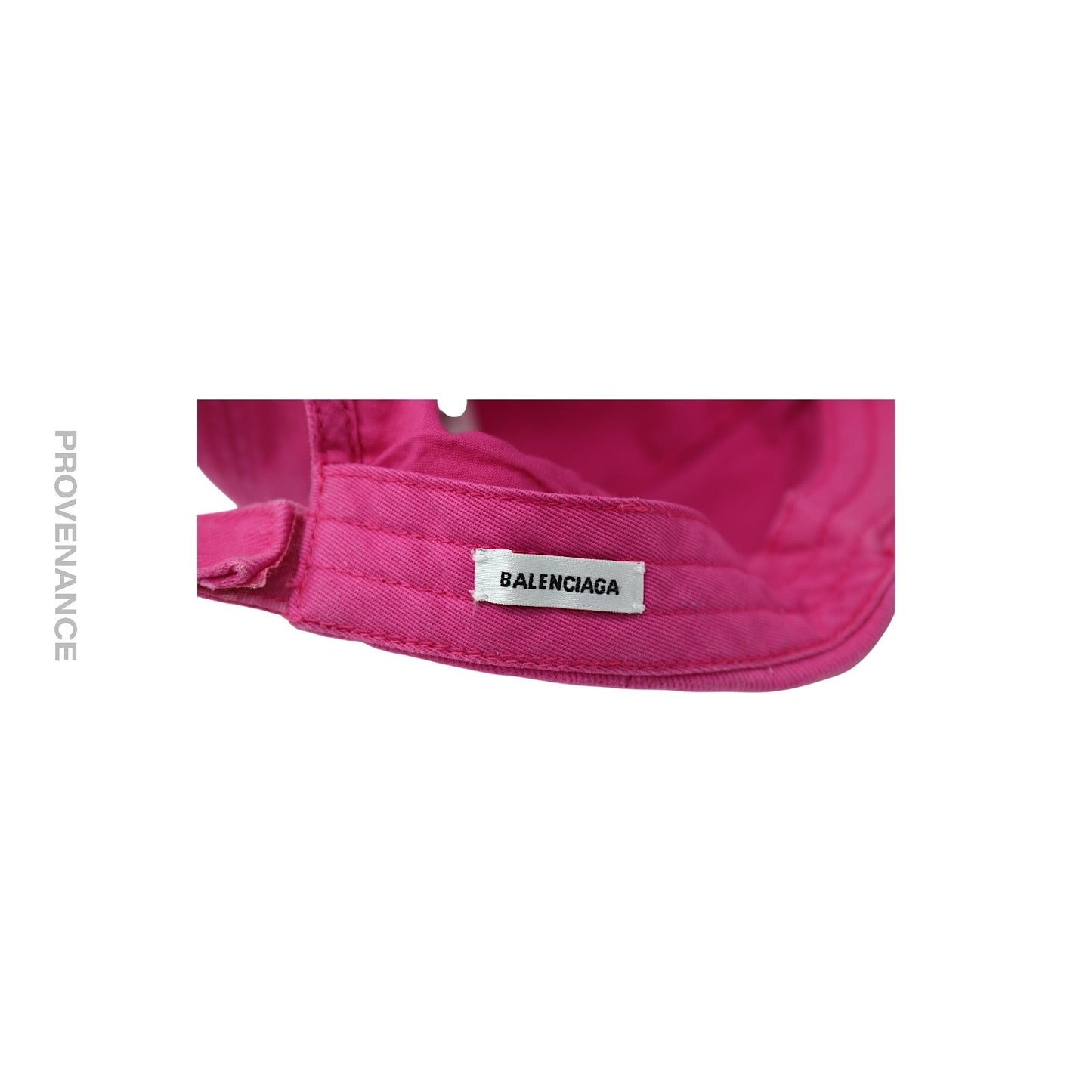 🔴 Balenciaga Embroidered Logo Cap - Washed Pink