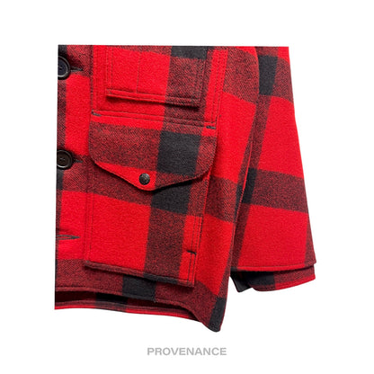 🔴 Filson Double Mackinaw Cruiser - Red/Black Plaid Plaid 36