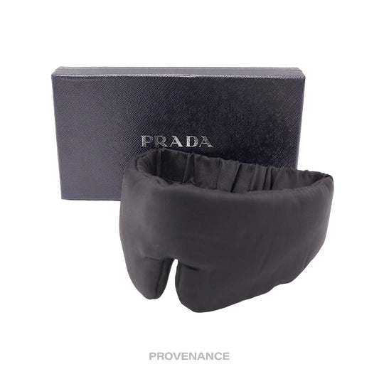 🔴 Prada Travel Sleep Mask - Black Satin Twill