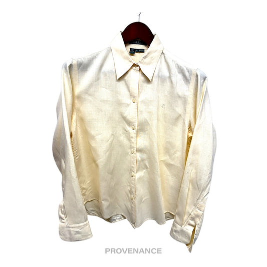 🔴 Lauren Ralph Lauren LInen Shirt - Cream M