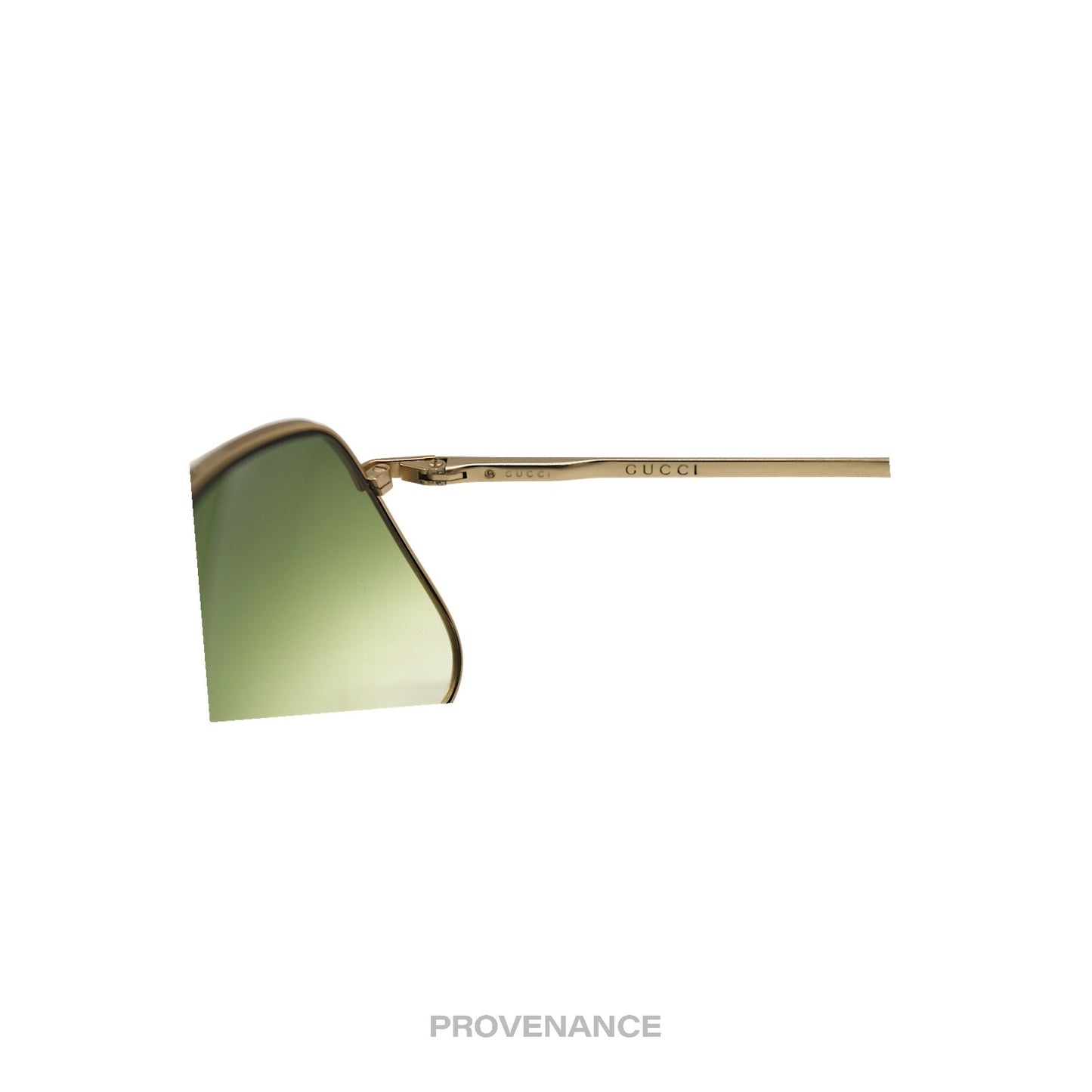 🔴 Gucci Extended Aviator Sunglasses - Brushed Gold