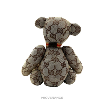 🔴 Gucci Teddy Bear - GG Canvas Tan