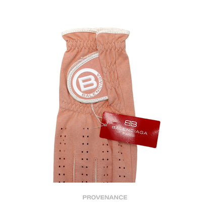 🔴 Balenciaga Golf Glove - Pink Suede Leather