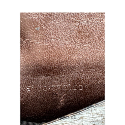 🔴 Gucci Pocket Organizer Wallet - Chocolate Ostrich Leather