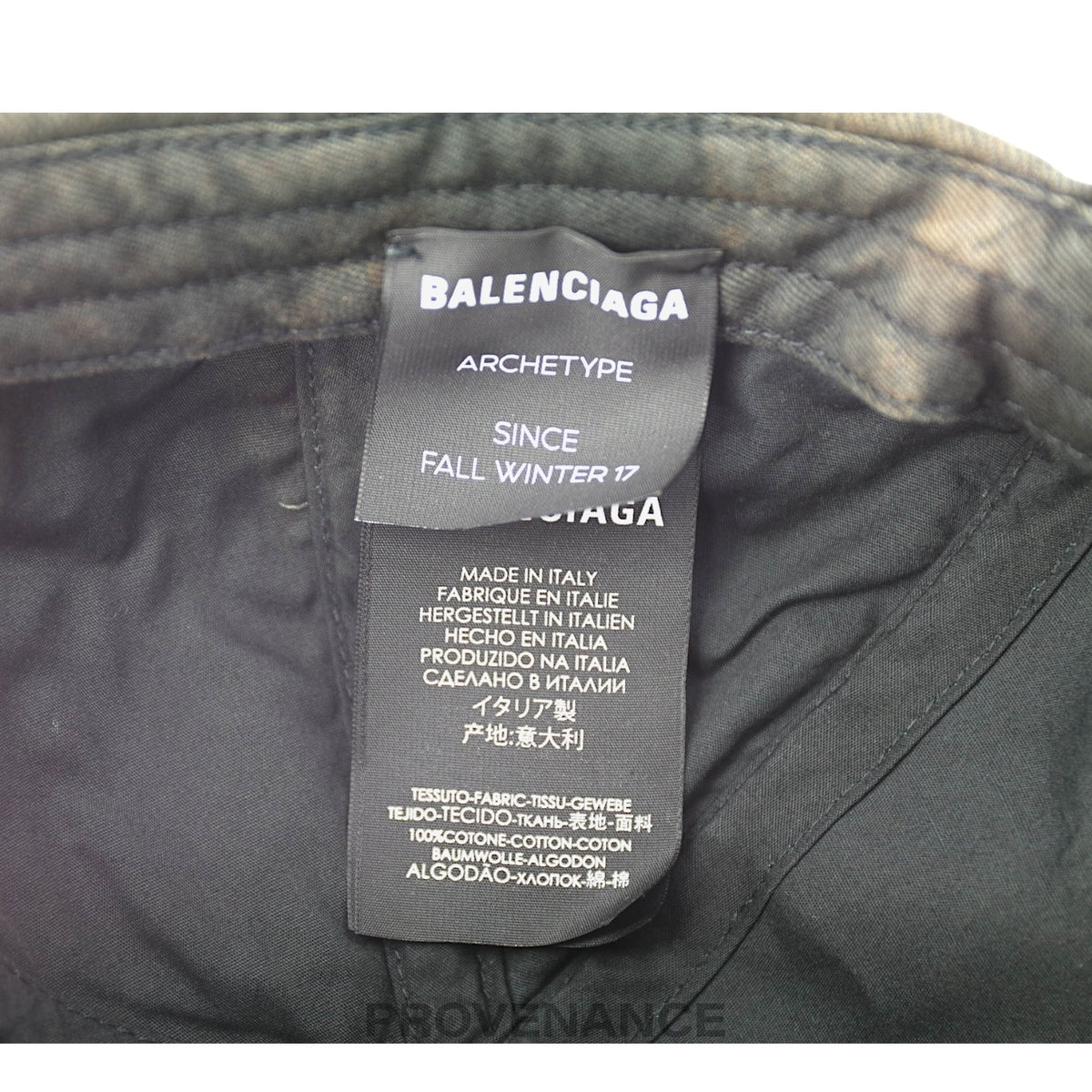 🔴  Balenciaga Embroidered Logo Cap - Archetype Washed Black