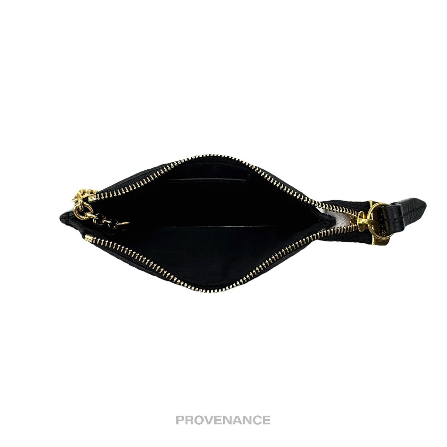 🔴 Gucci Key Pouch Cles - Black GG Guccissima Leather