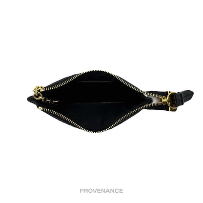 🔴 Gucci Key Pouch Cles - Black GG Guccissima Leather