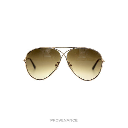 🔴 Tom Ford Shooting Sunglasses - Gold Brown Gradient