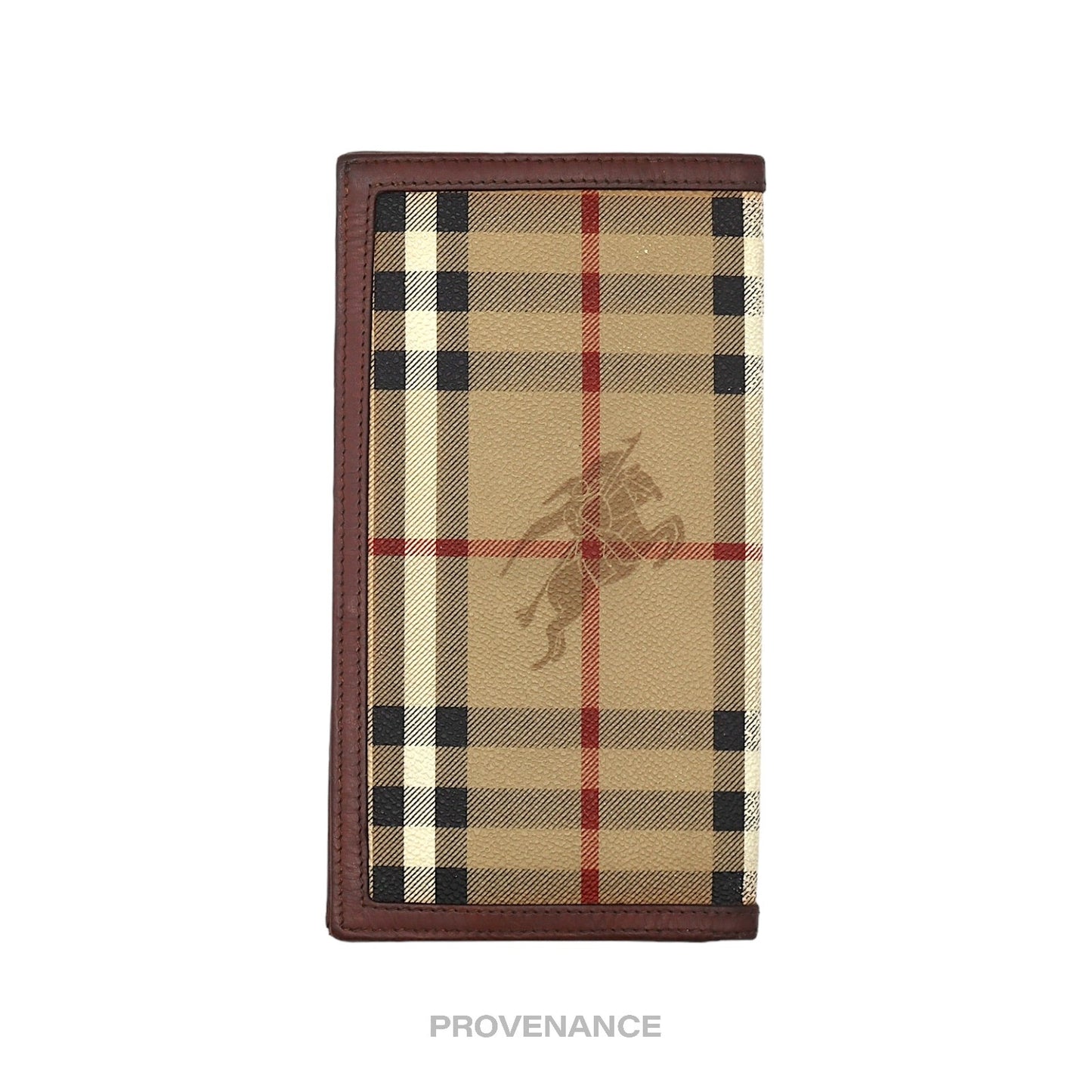 🔴 Burberry Long Wallet - Nova Check Tan