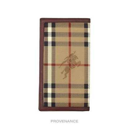 🔴 Burberry Long Wallet - Nova Check Tan