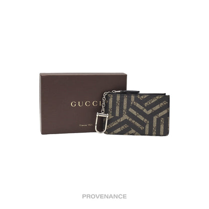 🔴 Gucci Key Pouch Cles - GG Supreme Caleido Ebony