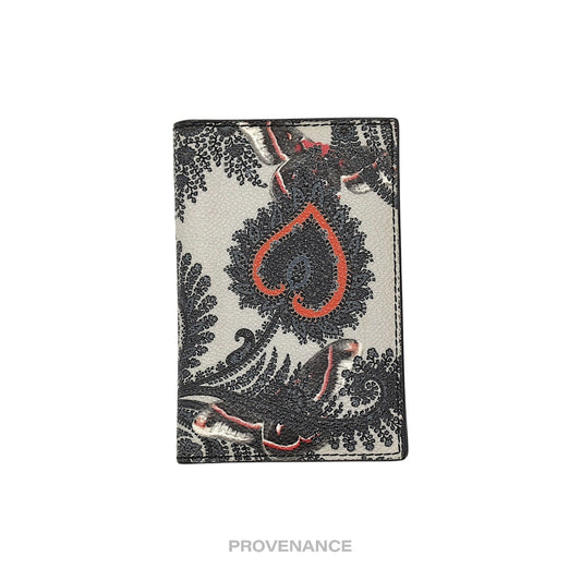 🔴 Givenchy 6CC Pocket Organizer Wallet - Moth Paisley