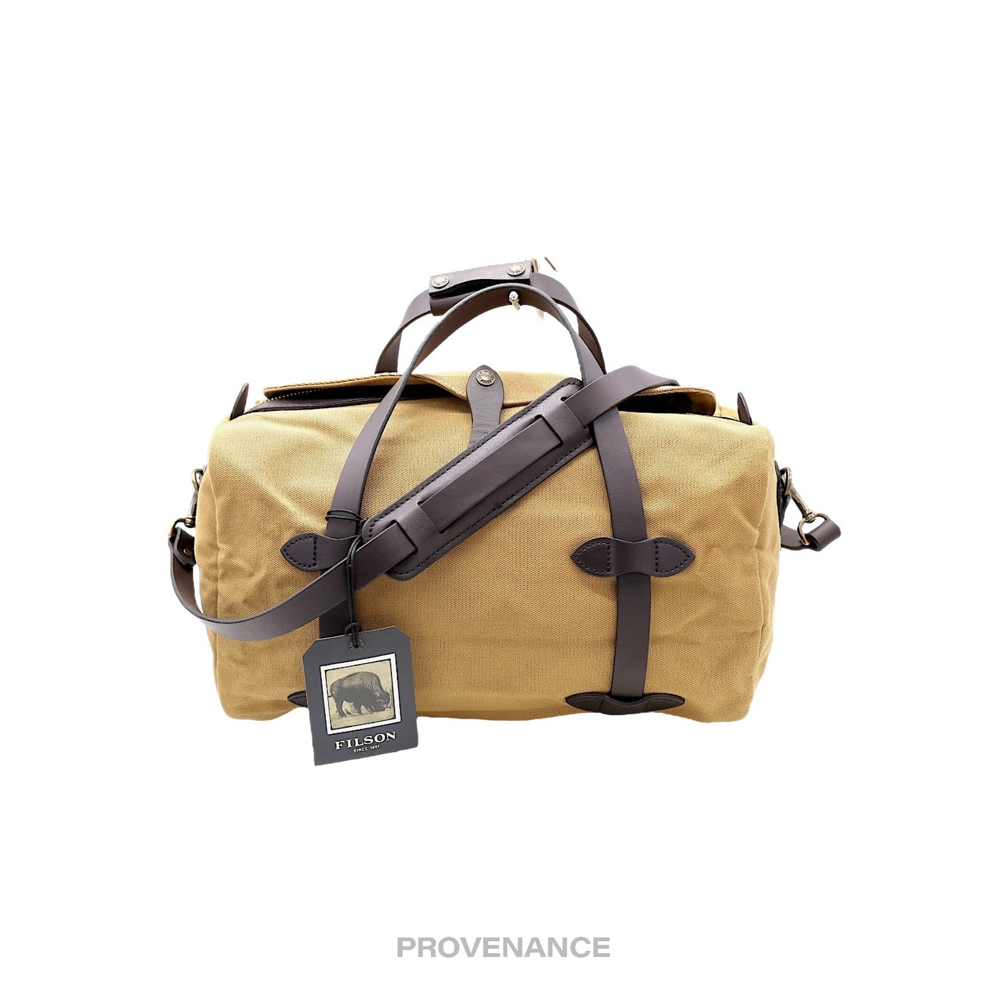 🔴 BNWT Filson Rugged Twill Small Weekend Duffel Bag - Tan