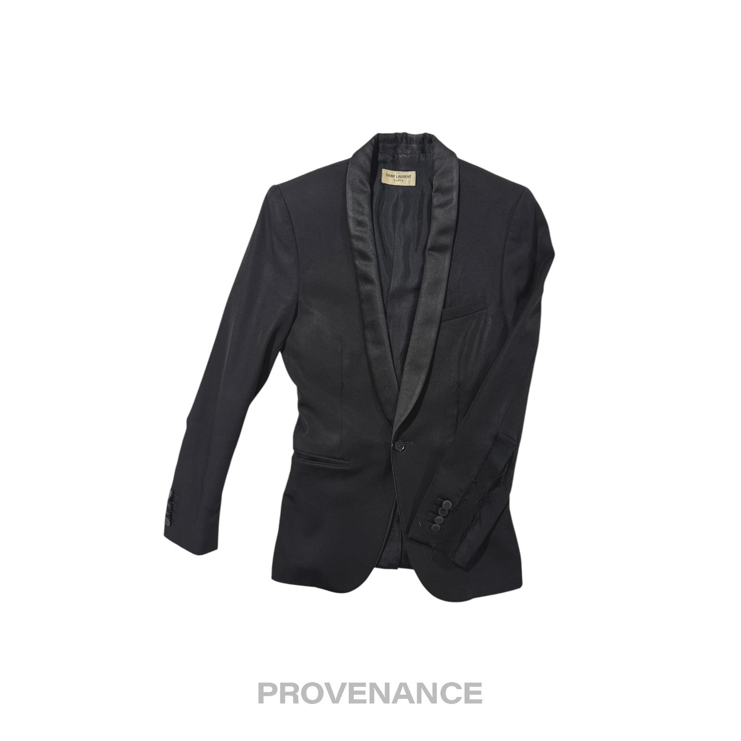🔴 Saint Laurent Paris SLP Destroyed Tuxedo Dinner Jacket 44