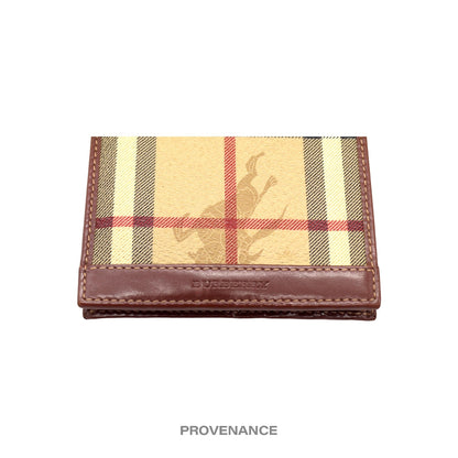 🔴 Burberry 10CC Bifold Wallet - Brown Nova Check