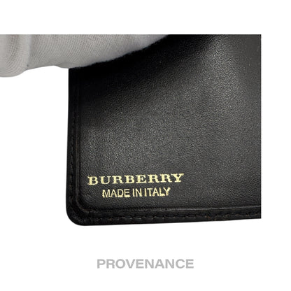 🔴 Burberry Pocket Organizer Wallet - Haymarket Check Black