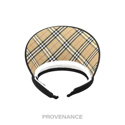 🔴 Burberry Golf Visor - Nova Check Black