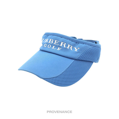 🔴 Burberry Golf Logo Embroidered Visor - Sky Blue
