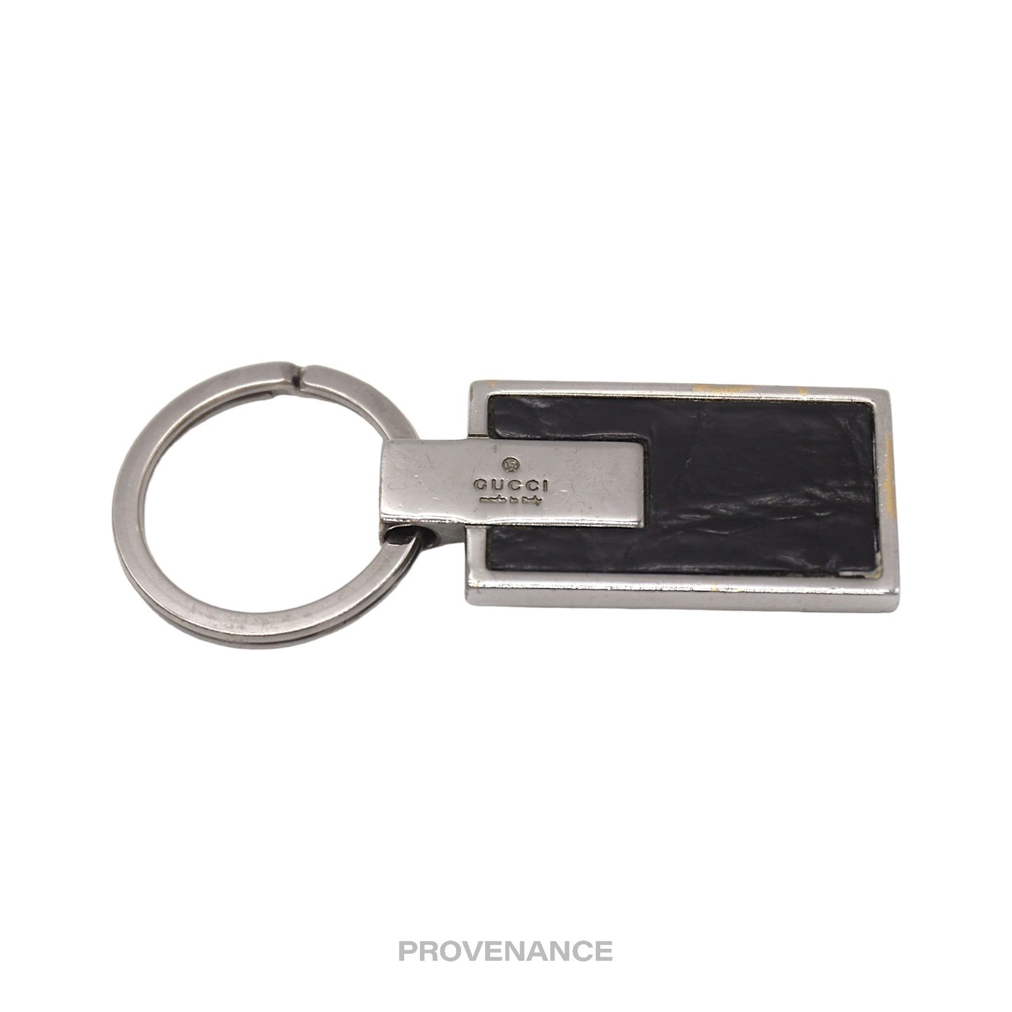 🔴 Gucci Crocodile Keychain - Black Palladium