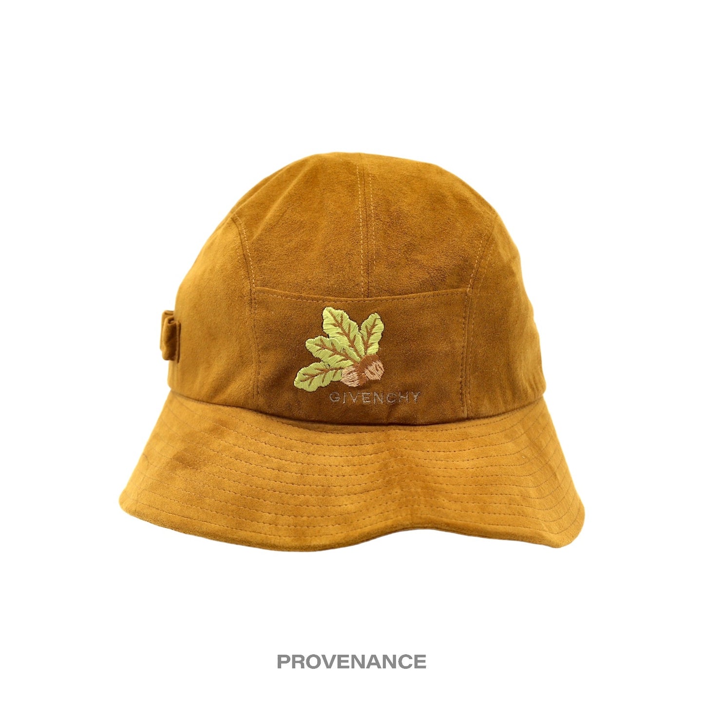 🔴 Givenchy Asymmetric Bucket Hat - Brown Acorn Microsuede