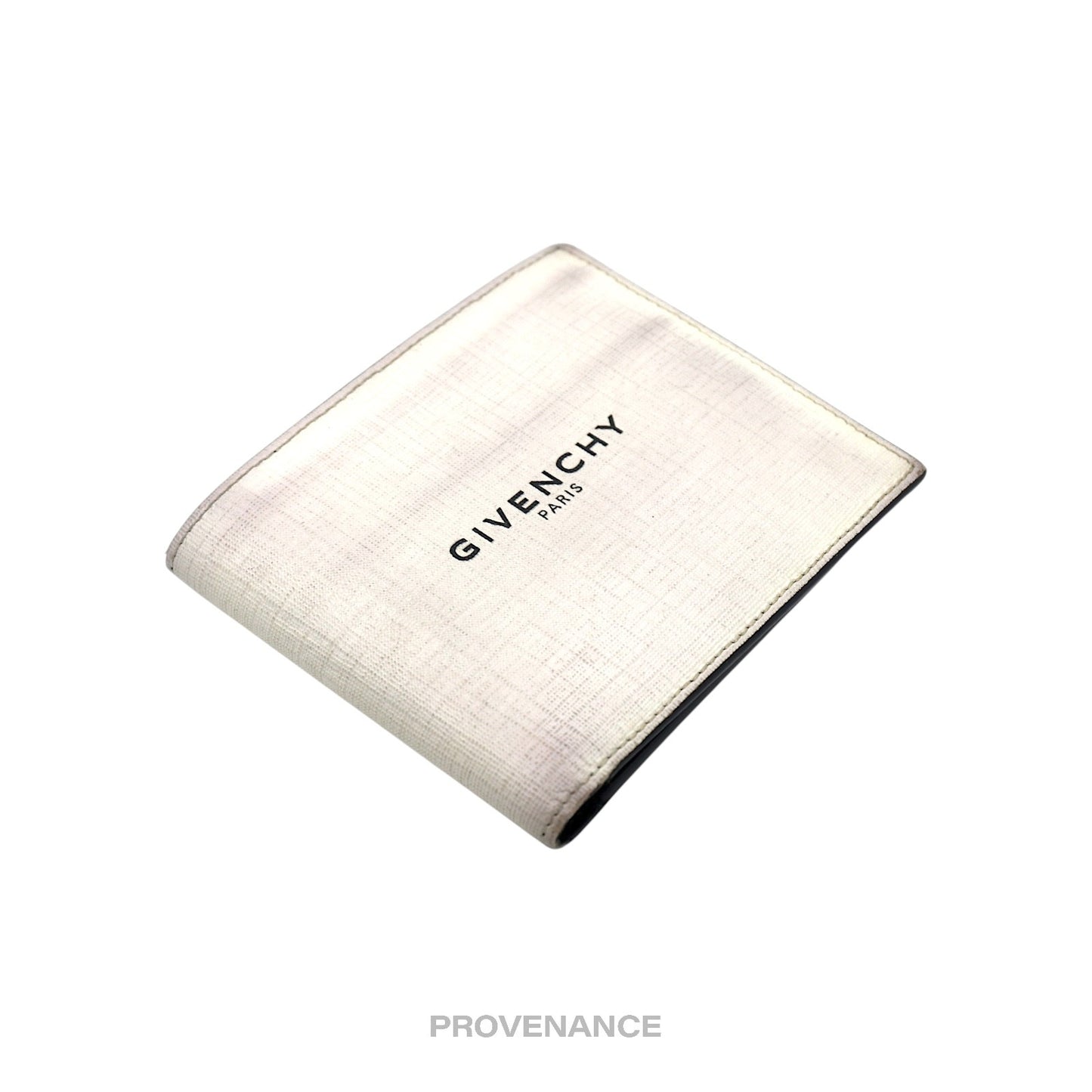 🔴 Givenchy Glow In The Dark 8CC Bifold Wallet - White Black